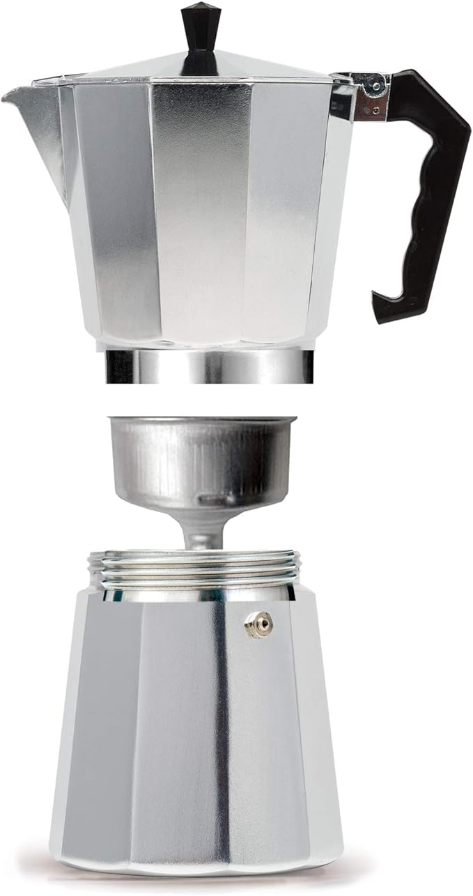 Primula Classic Stovetop Espresso and Coffee Maker, Moka Pot for Italian and Cuban Café Brewing