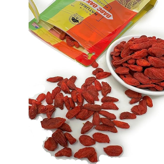 DABC OAK LAND Goji Berries, 1 LB Wolfberry Premium Large Berry Form 5A Wolfberry 100% Natural