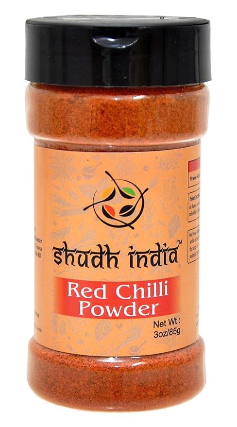 Shudh India | Traditional Indian Spicy Red Chili Powder | Chilli Powder Indian Spice | All Natural