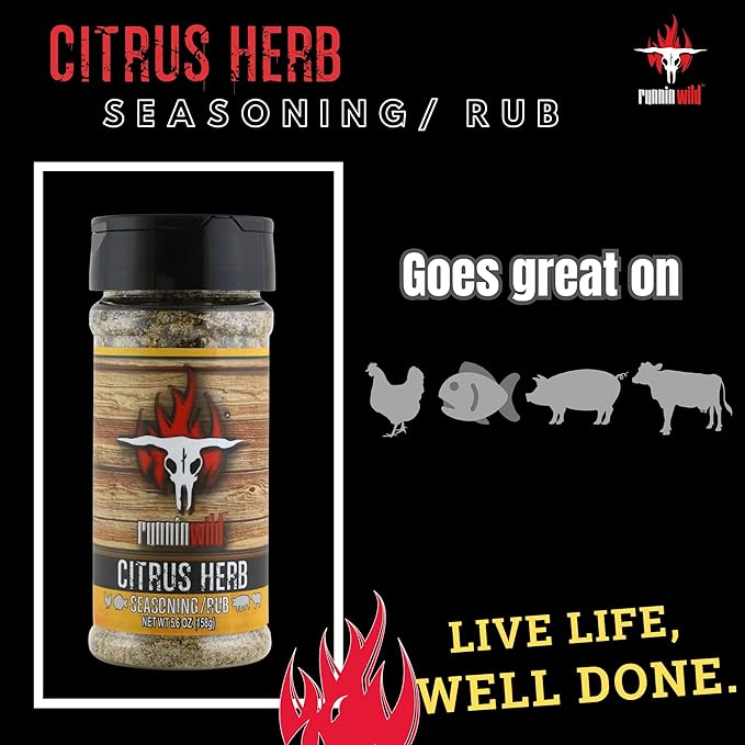Citrus Herb Seasoning | Premium Citrus Seasoning with Garlic and Herbs for Turkey, Chicken, Fish