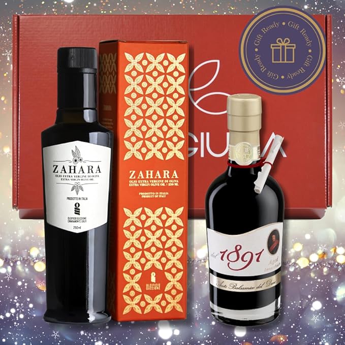 Brava Giulia Gift Box – Aged Balsamic Vinegar of Modena and Sicilian Extra Virgin Olive Oil
