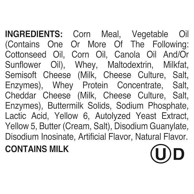Utz Cheese Curls, Baked Cheddar ??1 oz. Bags (60 Count) ??Made with Real Cheese, Crunchy Individual