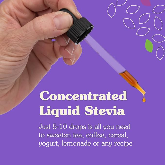 NuNaturals Liquid Stevia, Sugar-Free Sweetener, Plant-Based Sugar Substitute, Zero Calorie
