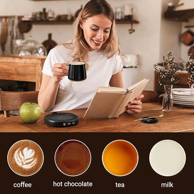 Coffee Mug Warmer & You are Awesome Mug Set, Electric Cup Warmer for Desk Office Home, Beverage