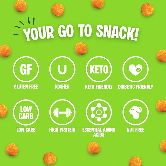 Twin Peaks Low Carb, Keto Friendly Protein Puffs, (Jalapeno Cheddar, 2.1 Ounce), 2 Servings, 3 Pack
