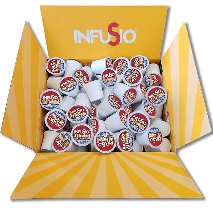 InfuSio Coffee Pods 96 Count Old Fashioned Flavored Medium Roast Single serve Coffee pods for