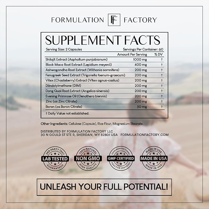 She's Obsessed: 10-in-1 Hormone Balance Maximizer with Shilajit, Maca, Ashwagandha, DIM, Dong Quai