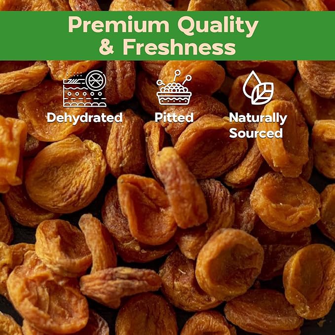 Sincerely Nuts - Dried Jumbo California Apricots | Five Lb. Bag | Dehydrated | Sweet Gourmet