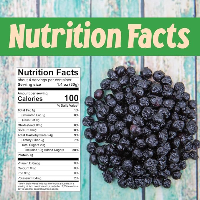 Sincerely Nuts Dried Blueberries (2 LB) Gluten-Free, Vegan & Kosher Snack - Fresh from USA - Bulk
