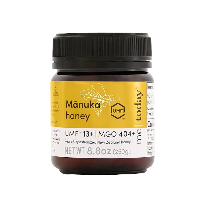 Me Today Manuka Honey, UMF 13+/MGO 404+ from New Zealand Authentic, Raw & Unpasteurized Honey | Raw