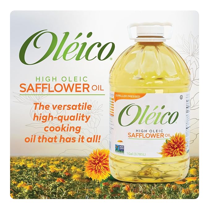 Oleico - High Oleic, Non GMO Certified, Kosher Verified, Expeller Pressed, High Heat Stable