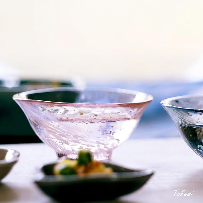 Japanese drinkware gift Handcrafted Mini Glass Set Elegant Japanese Sake Cups Perfect for Any