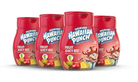 Hawaiian Punch, Fruit Juicy Red, Liquid Water Enhancer ??New, Better Taste! (4 Bottles, Makes 96