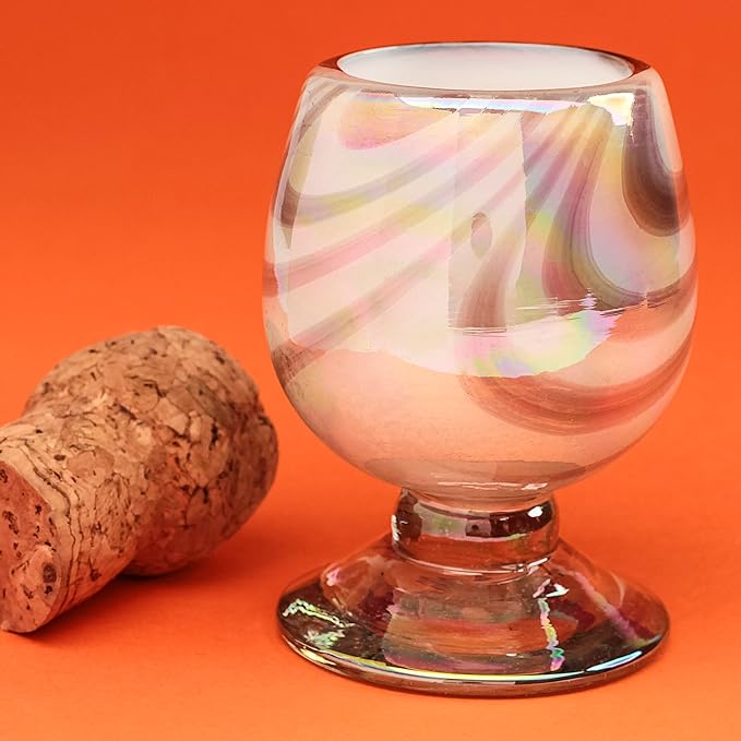 Authentic Mexican Tequila Hand Blown Shot Glasses - Set of 4-2 oz - Mini Glass Snifters - Heavy