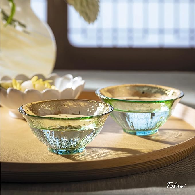 Japanese drinkware gift Handcrafted Mini Glass Set Elegant Japanese Sake Cups Perfect for Any