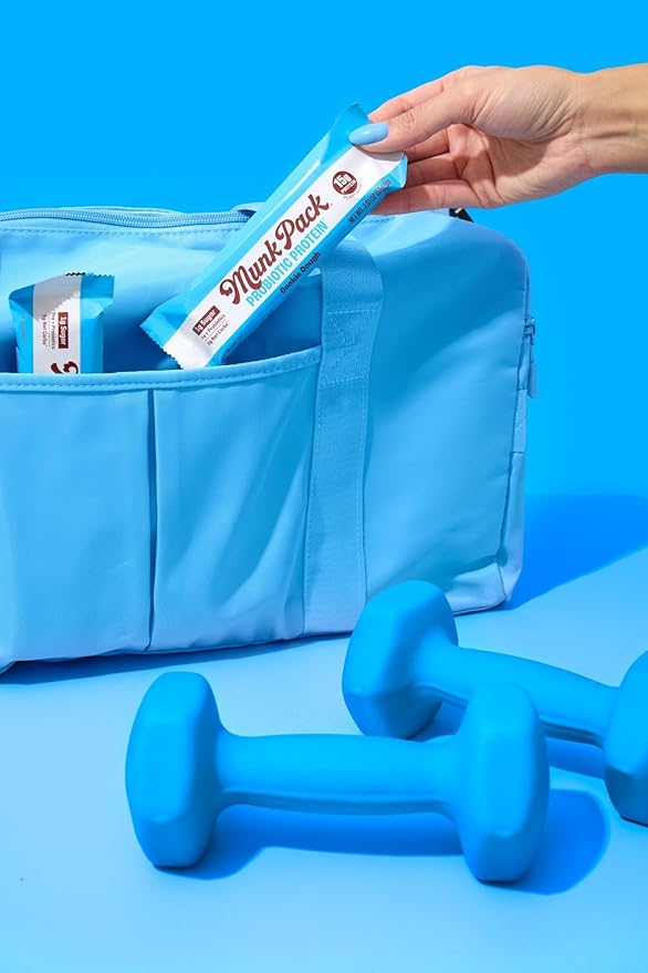 Munk Pack 15g Probiotic Keto Protein Bars - Low Sugar, High Protein -1g Sugar, 4g Net Carbs. Vegan