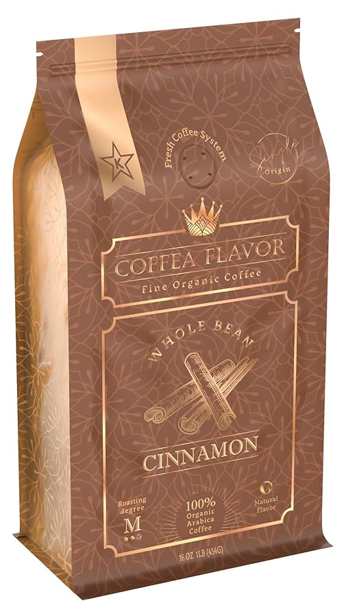 Cinnamon Flavored Whole Bean Coffee ??100% Arabica, Single Origin, Medium Roast, Naturally