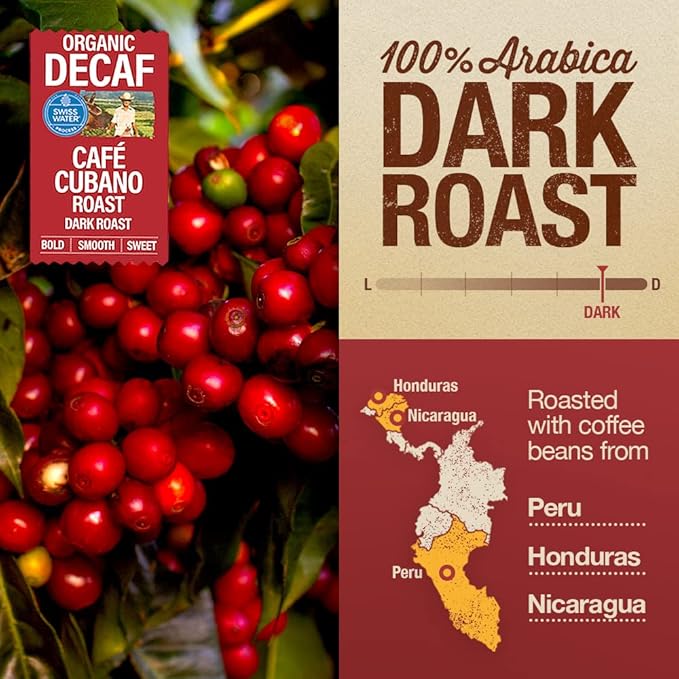 Mayorga Decaf Coffee 2lb Bag Dark Roast Organic Swiss Water Decaffeinated Cubano Roast Coffee