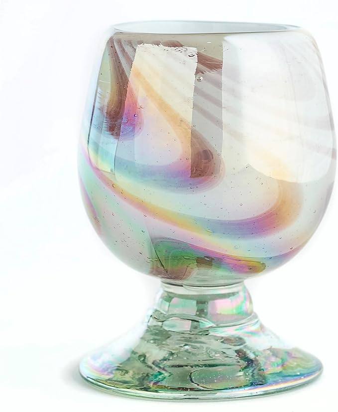 Authentic Mexican Tequila Hand Blown Shot Glasses - Set of 4-2 oz - Mini Glass Snifters - Heavy
