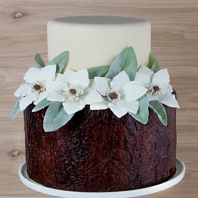 Global Sugar Art Poppy Anemone Sugar Cake Flowers, White, 4 Count by Chef Alan Tetreault