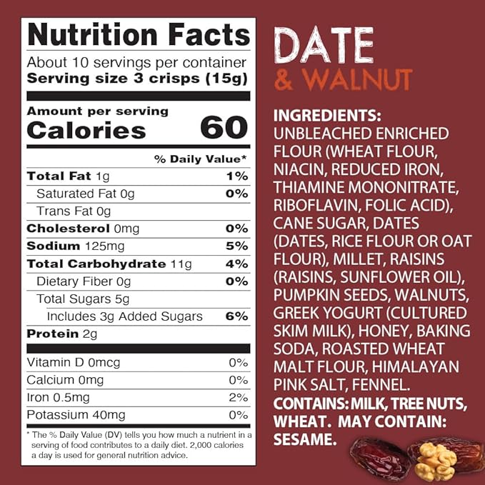 Kii Naturals Artisan Crisps, Healthy Snack Crackers for Cheese, Meats, Spreads, Charcuterie Board