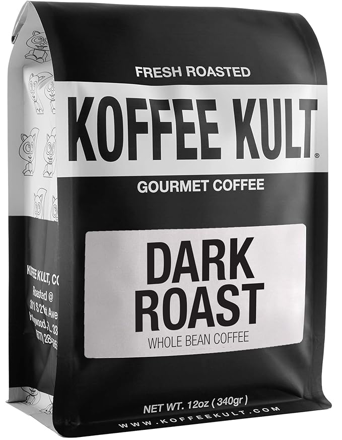 Koffee Kult Dark Roast Coffee Beans - Rich & Bold with Chocolate & Cinnamon Notes, Smooth Finish
