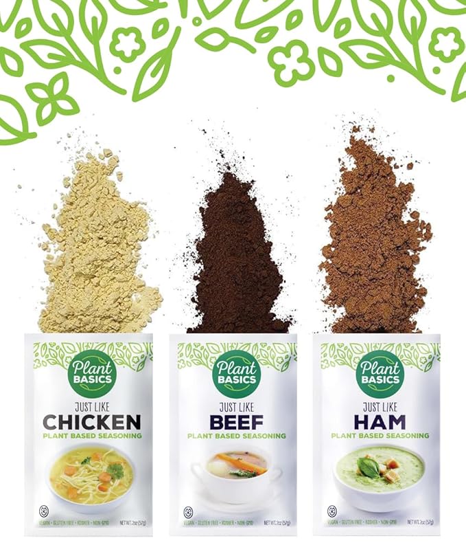 Plant Basics - Plant Based Seasoning, Just Like Ham, 2 ounce, Vegan, Gluten Free, Kosher, Non-GMO