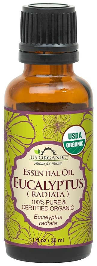 US Organic 100% Pure Eucalyptus Essential Oil (Radiata) - USDA Certified Organic, Steam Distilled
