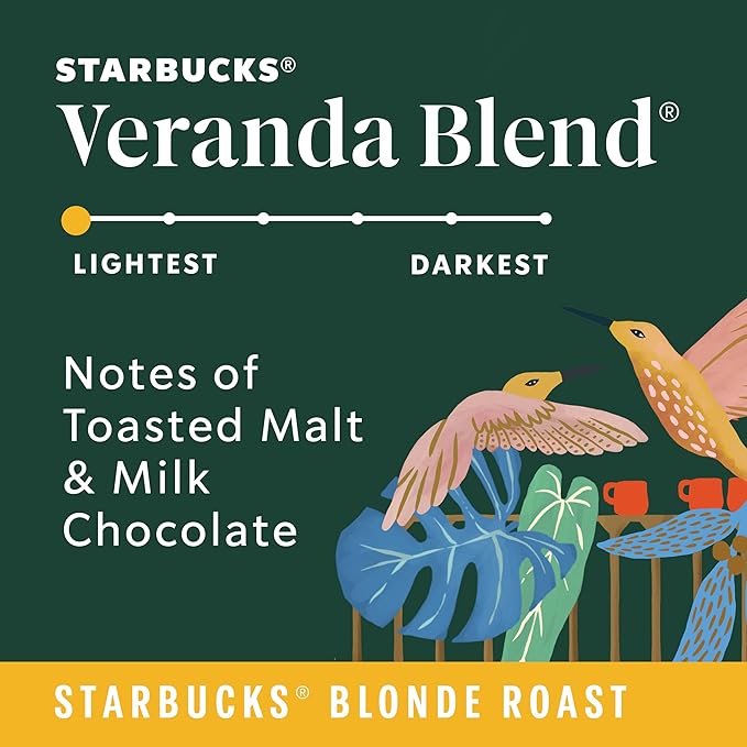 Starbucks Coffee Company Veranda Blend Blond Roast K-Cup Pods - 22 count - 1 box, 22 Count (Pack of