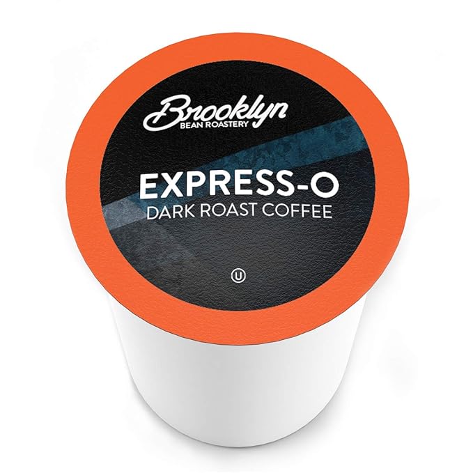 Brooklyn Beans Express-O Gourmet Coffee Pods - Compatible with Keurig 2.0 K Cup Brewers, 40 Count
