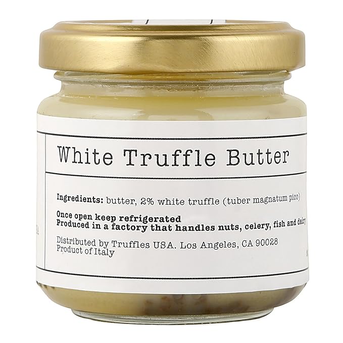 TRUFFLES USA White Truffle Butter 2.82 oz - Italian Truffle Butter from Fresh Italian Truffles