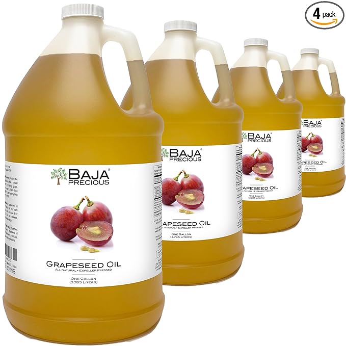 Baja Precious - Grapeseed Oil, Case of 4 X 1 Gallon Jugs