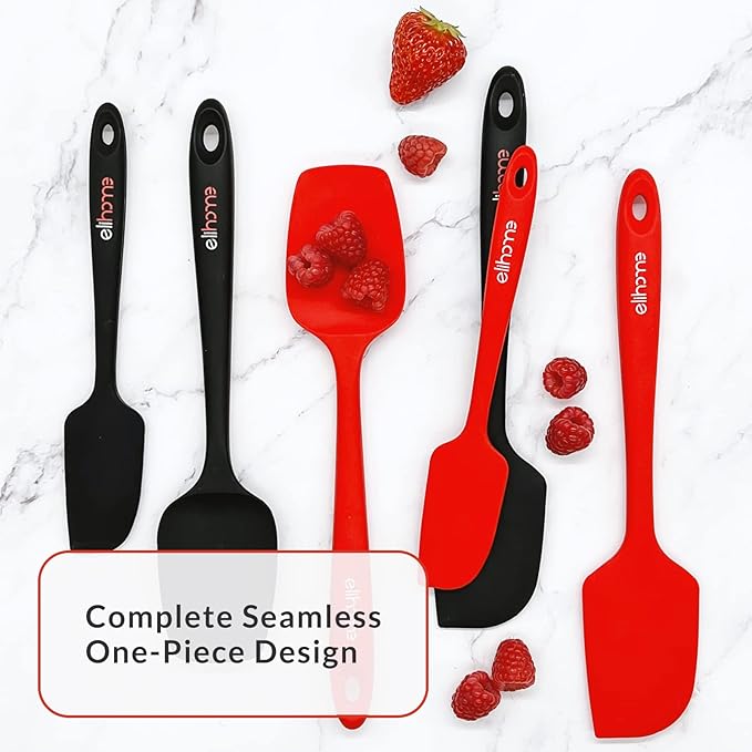 Elihome Mini Silicone Basting Pastry Brush, Cooking Brush for Oil Sauce Butter Marinades, Food