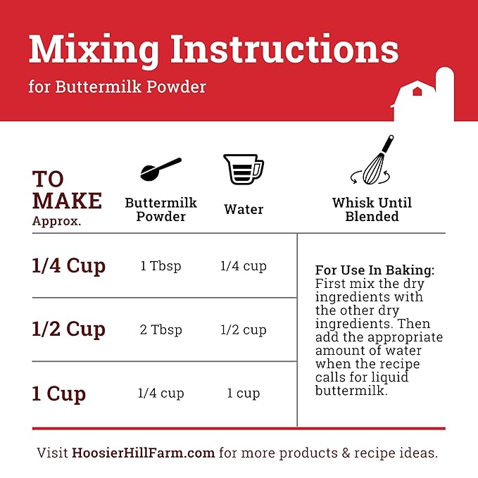Hoosier Hill Farm Buttermilk Powder, 25LB (Pack of 1)