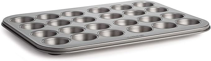 Cooking Light Mini Muffin Pan Carbon Steel Quick Release Coating, Non-Stick Bakeware, Heavy Duty
