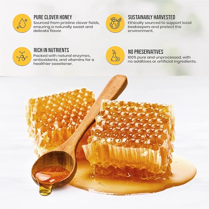 Browning's 40 oz Creamed Raw Clover Honey | 100% Pure, Natural & Unfiltered | Premium Old-Fashioned