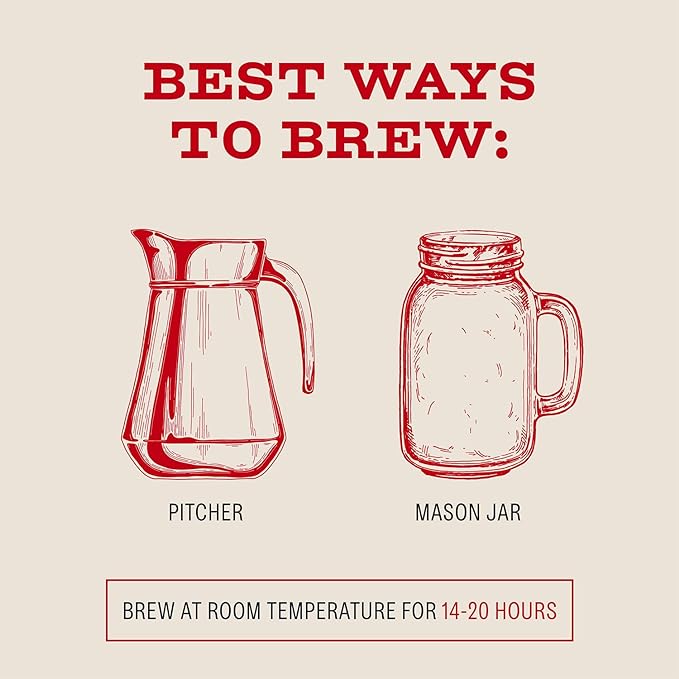 Bizzy Organic Cold Brew Coffee | Smooth & Sweet Blend | Coarse Ground Coffee | Medium Roast | Micro