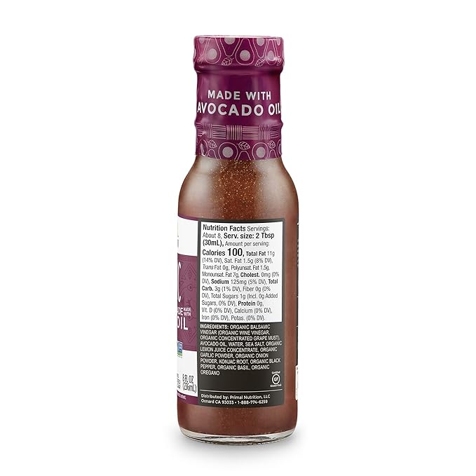 Primal Kitchen Italian Dressing, Balsamic Vinaigrette, and Greek Dressing & Marinade, Made with