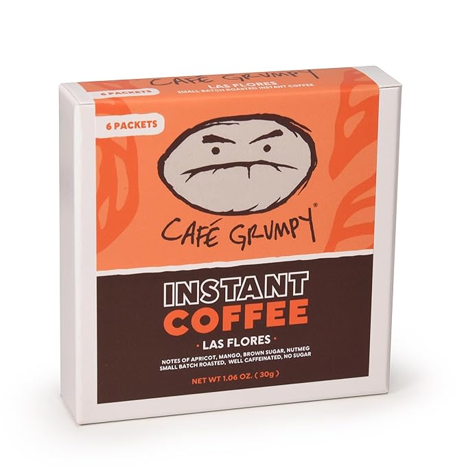 Café Grumpy Instant Coffee Single Serve, Honduras Medium Roast Arabica Blend Packets, Quick Prep