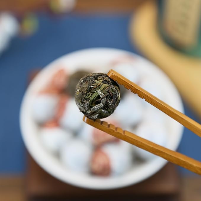 XIXICHA White Peony Tea White Tea Pearls 2013Yr Bai Mu Dan Aged White Tea Loose Leaf Fuding White