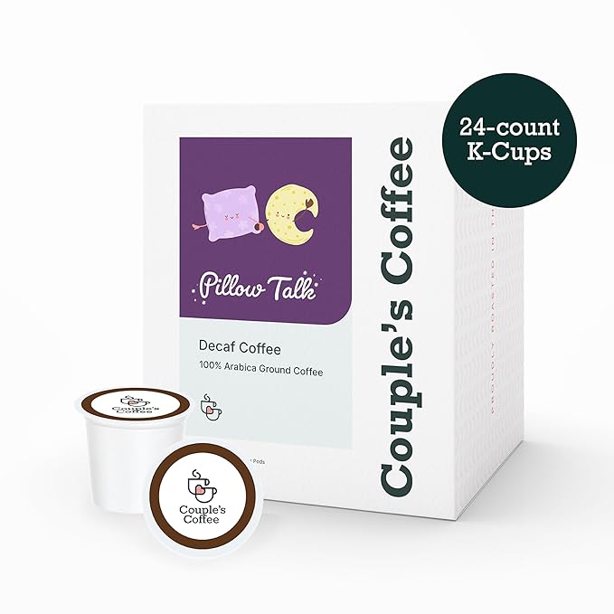 Couple's Coffee K-Cups | Decaf Coffee Pods | Gives Back to Military Families | Pillow Talk |