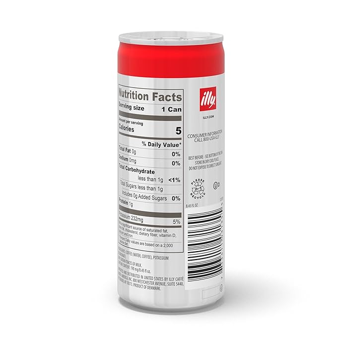 illy Ready To Drink Cold Brew Coffee - 100% Arabica, Smooth & Refreshing Taste - Convenient, Easy