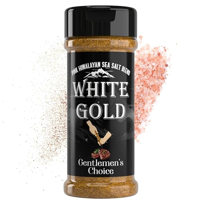 White Gold Seasoning - Gentlemen's Choice Pink Himalayan Sea Salt Blend - Gourmet All Purpose