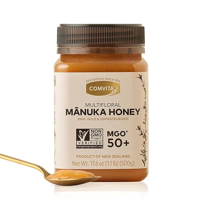 Comvita Manuka Honey MGO 50+ Multifloral - Raw Manuka Honey New Zealand, Pure & Unpasteurized for