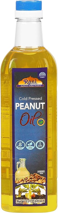 Rani Peanut Oil 33.8 Ounce (1 Liter) Cold Pressed | 100% Natural | NON-GMO | Kosher | Vegan |