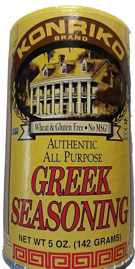Konriko - Greek Authentic Seasoning 5 oz (Pack of 3) - Wheat Free - Gluten Free - No MSG
