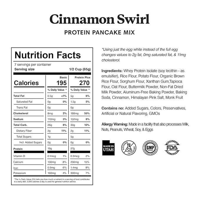 ProDough Shop Buttermilk Pancake and Waffle Mix - Gluten Free, Low Carb, High Protein Pancake Mix