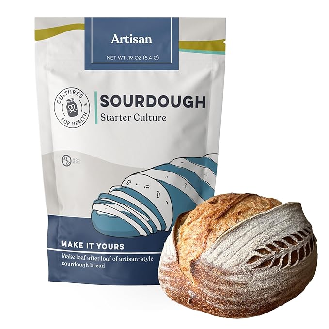 Artisan Sourdough Starter Culture | Dehydrated Starter for Bread Baking | Unbleached Rye Flour |
