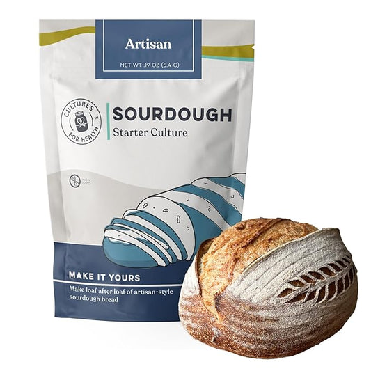 Artisan Sourdough Starter Culture | Dehydrated Starter for Bread Baking | Unbleached Rye Flour |