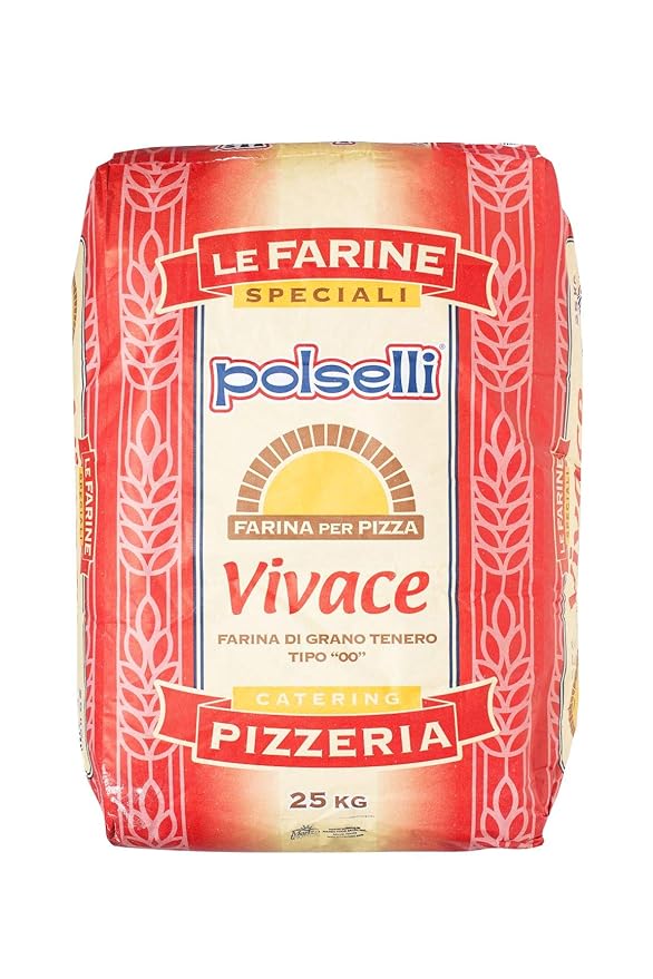 Polselli, Vivace, Tipo 00 double Zero Flour, for Pizza, Bread, Pastas, and more, All Natural